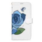 らくがきイラストふぉーのあお薔薇様。 Book-Style Smartphone Case