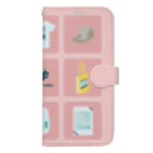 Teal Blue CoffeeのTealBlueItems _Cube PINK Ver. Book-Style Smartphone Case