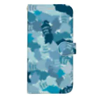 Teal Blue Coffeeのhide-and-seek Book-Style Smartphone Case