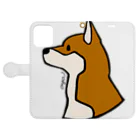 aya1の柴犬 Book-Style Smartphone Case:Opened (outside)