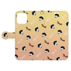 まるいねこのmeow ～白黒猫～ Book-Style Smartphone Case:Opened (outside)