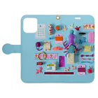 水島ひねのPlayful Crafting Book-Style Smartphone Case:Opened (outside)