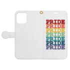 UNIQUE BOUTIQUEのRainbow Pride 手帳型スマホケースを開いた場合(外側)