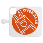 OVERALLSのOVERALLS 手帳型スマホケースを開いた場合(外側)