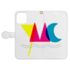 ymc shopのYMC ロゴ Book-Style Smartphone Case:Opened (outside)