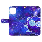 COSMOSIDEAのUNIVERSHEEP Book-Style Smartphone Case:Opened (outside)