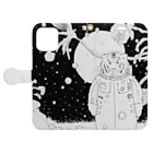 ★ 藤崎幾何 ★ illustrationの粉星 Book-Style Smartphone Case:Opened (outside)