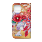St.MariaのiPhone12/12Pro【Camelia】 Book-Style Smartphone Case :back