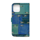 ぐら(GURA)のcardboard/blue Book-Style Smartphone Case :back