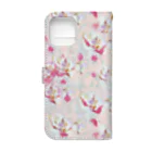 SRMのFlower -baby pink- Book-Style Smartphone Case :back