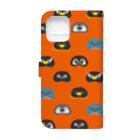 This is Mine（ディスイズマイン）のPenguin beans.〈バーミリオン〉 Book-Style Smartphone Case :back