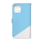 謎はないけど謎解き好きのお店の南京錠スマホケース（水色） / padlock smartphone case ( light blue ) Book-Style Smartphone Case :back