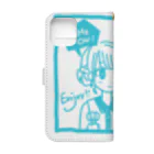 SWEET＆SPICY 【 すいすぱ 】ダーツのGAME ON!　【SWEET LIGHTBLUE】 Book-Style Smartphone Case :back