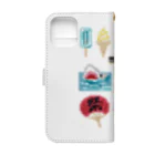 すとろべりーガムFactoryのドットSummer Book-Style Smartphone Case :back