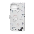 チンチラ雑貨MarkCrownのチンチラ ribbon Book-Style Smartphone Case :back