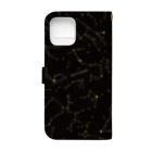 🪡patterie pattern shop🪡の手帳型iPhoneケース - STAR MAP Book-Style Smartphone Case :back