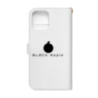 BLACKAPPLEのBlackapple 手帳風スマホケース Book-Style Smartphone Case :back