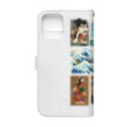 すとろべりーガムFactoryのドット浮世絵 Book-Style Smartphone Case :back