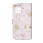 mikkoのribbon characters Book-Style Smartphone Case :back