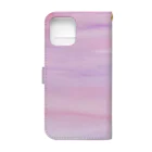 海と空のほんわかタイムの海と空のpurple lover Book-Style Smartphone Case :back