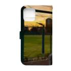 sparkjoy_studio の夕日＠公園 Book-Style Smartphone Case :back