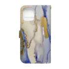 com eddy コムエディーのalcohol ink art №3 Book-Style Smartphone Case :back