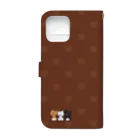 chocochoののぞき３柴犬 Book-Style Smartphone Case :back