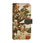 山歌和樂陽 浮世絵　Yamakawa Rakuyou UKIYOEの猫浮世絵シリーズ　クリスマス　めいきんぐおぶ　おでんツリー Book-Style Smartphone Case