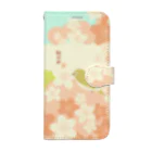 花日和 畳の桜日和 Book-Style Smartphone Case