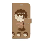 イラスト MONYAAT のCT98 CHOCOKATE IS MY LIFE*F Book-Style Smartphone Case