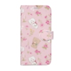 mikkoのcharacters & flower Book-Style Smartphone Case