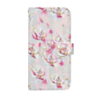 SRMのFlower -baby pink- Book-Style Smartphone Case