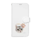 なにぬ猫-YAのうちの子にくきゅうポートレート★Lucky Book-Style Smartphone Case