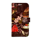 花日和 畳の桜薫る道 Book-Style Smartphone Case