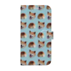 🐕Nui-shop🐕のイヌオシリ(light blue ver) Book-Style Smartphone Case