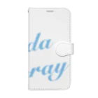 mimitabDECK.Kのだだ漏れ（ウォーターブルー） Book-Style Smartphone Case