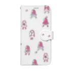 illustration akko shopのお散歩ずきんPink Book-Style Smartphone Case