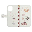 n.milkのグッドモーニング Book-Style Smartphone Case:Opened (outside)