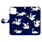 Amiの白鳥の王子  Book-Style Smartphone Case:Opened (outside)