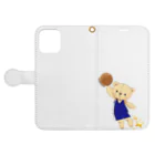 SANA-CUTEのバスケBEAR Book-Style Smartphone Case:Opened (outside)