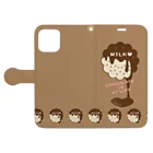 イラスト MONYAAT のCT98 CHOCOKATE IS MY LIFE*F Book-Style Smartphone Case:Opened (outside)