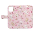 mikkoのcharacters & flower Book-Style Smartphone Case:Opened (outside)