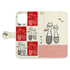 タチマチトリコの美猫様　レトロチック　2 Book-Style Smartphone Case:Opened (outside)