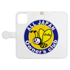 Miyano_Worksの4mini ALL JAPAN Chaly owner's CLUB シリーズ Book-Style Smartphone Case:Opened (outside)