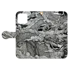 Michitaka Kusumoriの「双龍-阿吽」 Book-Style Smartphone Case:Opened (outside)