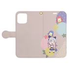 waponショップの白山ちゃんとあまびえ様 Book-Style Smartphone Case:Opened (outside)