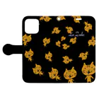 竜巻屋のだらずねこ忍法時よどみ Book-Style Smartphone Case:Opened (outside)