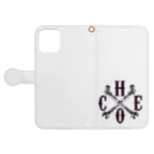 CalmExcelのcrossbone Book-Style Smartphone Case:Opened (outside)