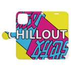 中華呪術堂（チャイナマジックホール）の弛放【CHILL OUT】 手帳型スマホケースを開いた場合(外側)