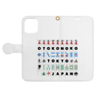 OTOKONOKOTOKYOJAPANの麻雀牌 Book-Style Smartphone Case:Opened (outside)